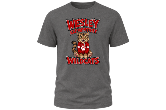 T-Shirt - Wesley Wildcats Pride - Dark Grey