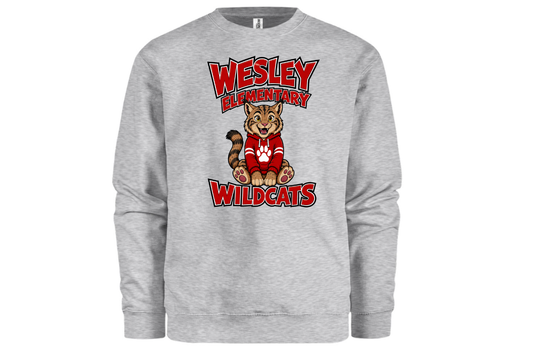 Sweatshirt - Wesley Wildcats Pride - Light Grey