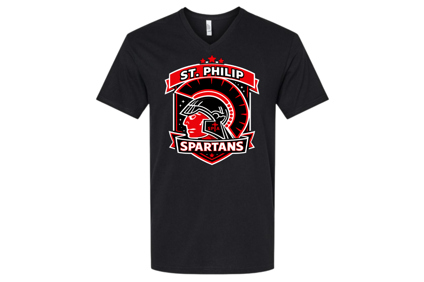 Spartans Shield V-Neck T-Shirt